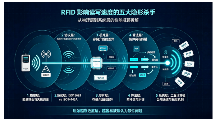 毫秒之间的博弈：深度解析工业HF RFID读写速度的影响因素及华茂（WELLAUTO）的高效解法